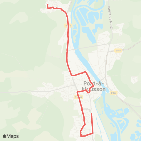 Le Bus Ligne Urbaine 1 map