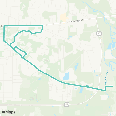 PARTA Summit East / Front Campus map