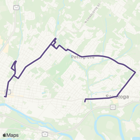 PART Purple Line map