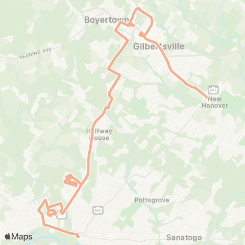 PART Orange Line map