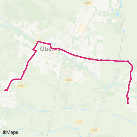 Pass'O Bernardswiller - Niedernai map