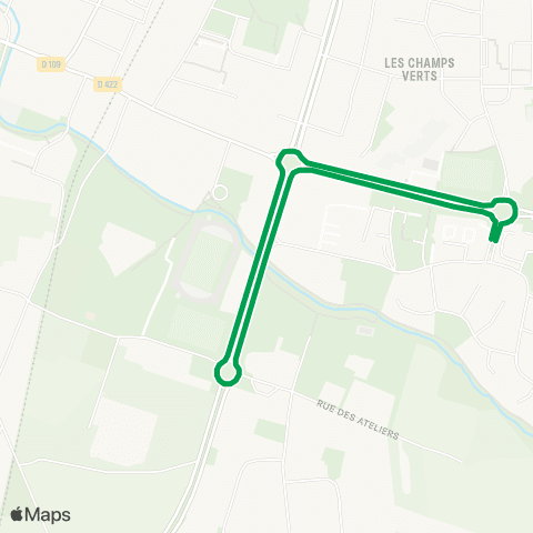 Pass'O Navette de Noël Est map