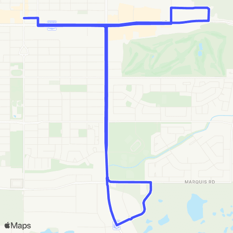 Prince Albert Transit Core Express map