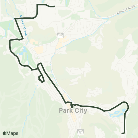 Park City Transit Green map