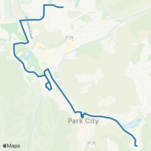 Park City Transit Blue map