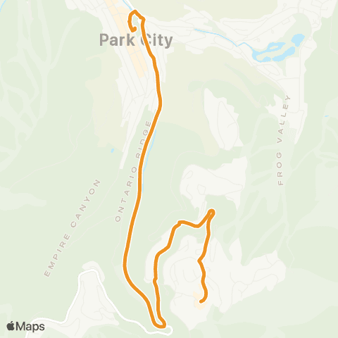 Park City Transit Orange map