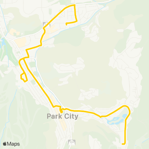 Park City Transit Yellow map