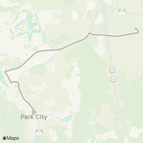 Park City Transit Old Town Express map