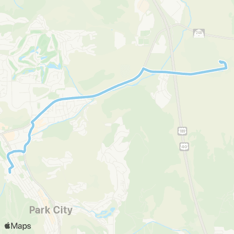 Park City Transit Park City Mountain Express map
