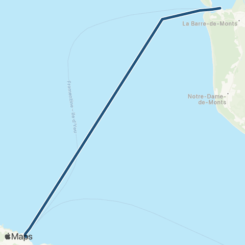 Aléop Yeu-Continent Fromentine - Île d'Yeu map