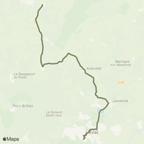 Aléop Mayenne Ernée / Andouillé / Laval s/ réservation map