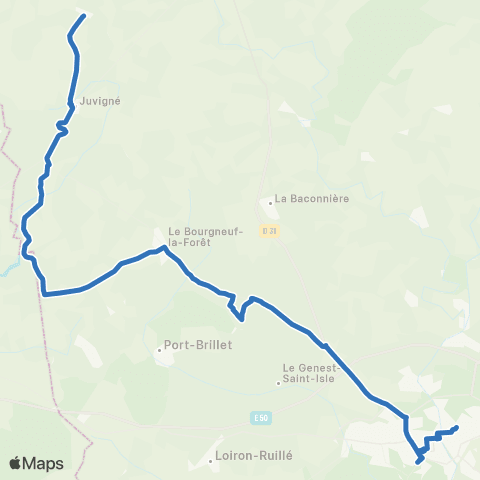 Aléop Mayenne St-Pierre-des-Landes / Laval s/ réservation map