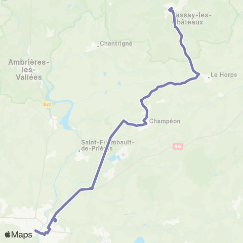 Aléop Mayenne Lassay-les-Châteaux / Mayenne  s/ réservation map