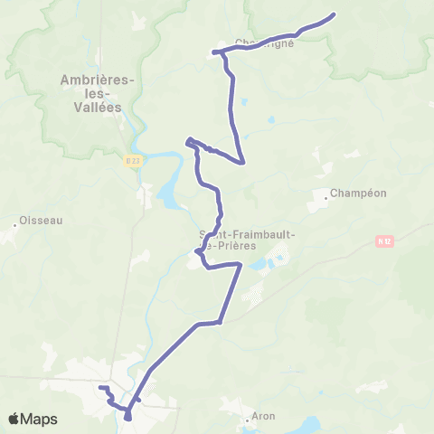 Aléop Mayenne Lassay-les-Châteaux / Mayenne / Laval map