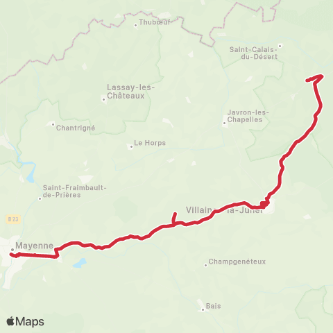 Aléop Mayenne Saint-Pierre-des-Nids / Mayenne / Laval map