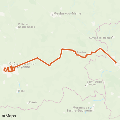 Aléop Mayenne Sablé-s/-Sarthe / Château-Gontier / Segré map