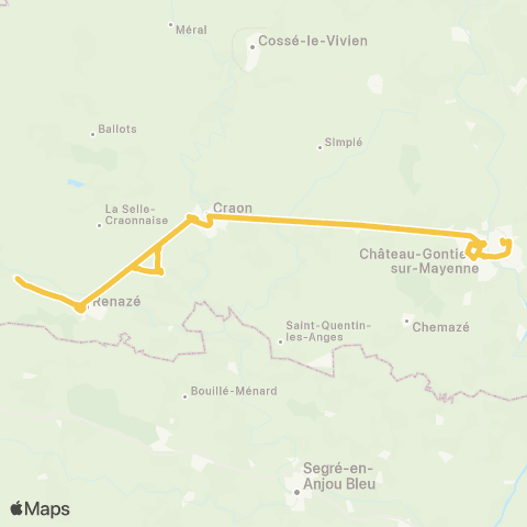 Aléop Mayenne St-Aignan-s/-Roë / Craon / Château-Gontier map