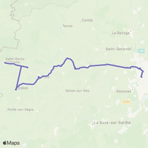 Aléop Sarthe Saint-Denis-d'Orques / Le Mans map