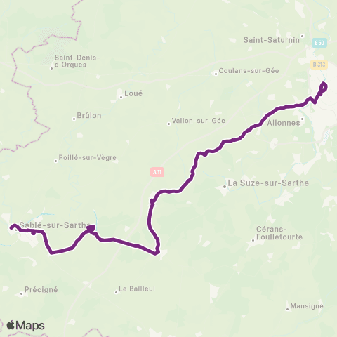 Aléop Sarthe Sablé-sur-Sarthe / Le Mans map