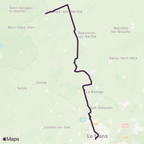 Aléop Sarthe Fresnay-sur-Sarthe / Le Mans map