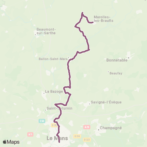 Aléop Sarthe Marolles / Le Mans map