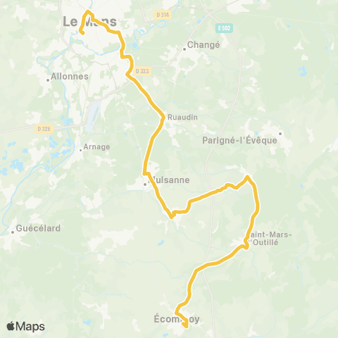 Aléop Sarthe Ecommoy / Le Mans map