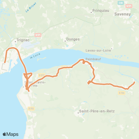 Aléop Loire-Atlantique Frossay / Paimboeuf / St-Brevin-les-Pins map