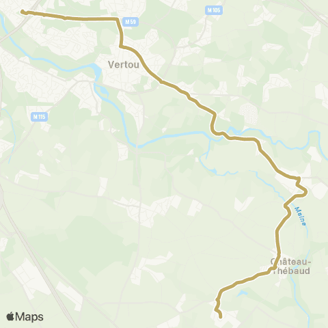 Aléop Loire-Atlantique Château-Thébaud / Vertou map