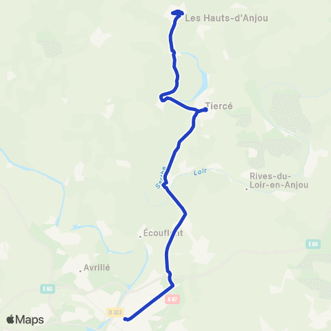 Aléop Maine-et-Loire Angers / Tiercé / Juvardeil map