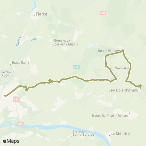 Aléop Maine-et-Loire Angers / Bois d'Anjou map