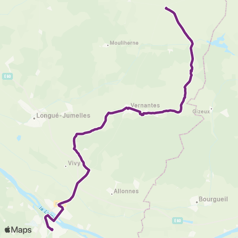 Aléop Maine-et-Loire Saumur / Noyant map