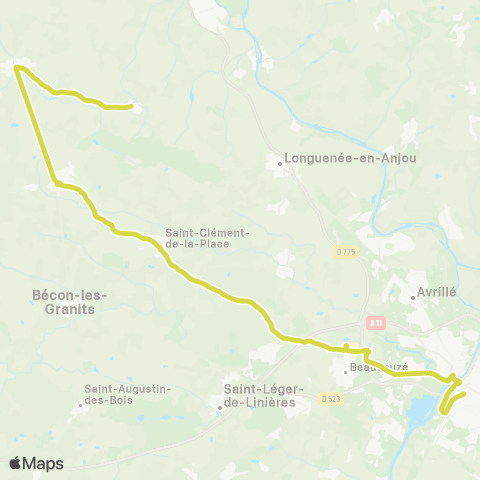 Aléop Maine-et-Loire Angers / Vern-d'Anjou / Brain-s/-Longuenée map