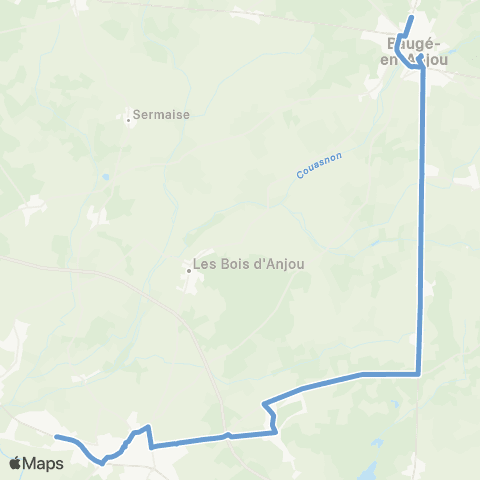 Aléop Maine-et-Loire Baugé-en-Anjou / Brion / Beaufort-en-Anjou map