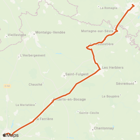 Aléop Vendée Cholet / Essarts-en-Bocage / La Roche-s/-Yon map