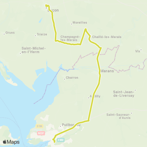 Aléop Vendée Luçon / La Rochelle map