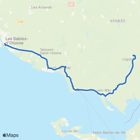 Aléop Vendée Les Sables-d'Olonne / La Tranche-s/-Mer / Luçon map