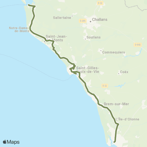 Aléop Vendée La Barre-de-Monts / St-Gilles / Les Sables map