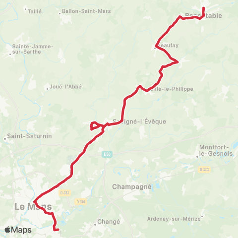 Aléop Sarthe Mamers / Le Mans map