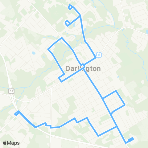 Pee Dee RTA Darlington map