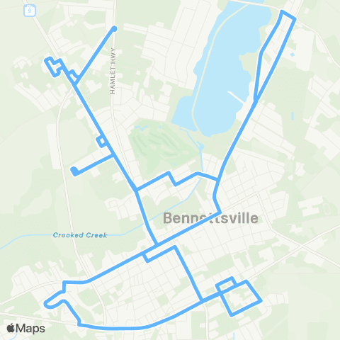 Pee Dee RTA Bennettsville Express map