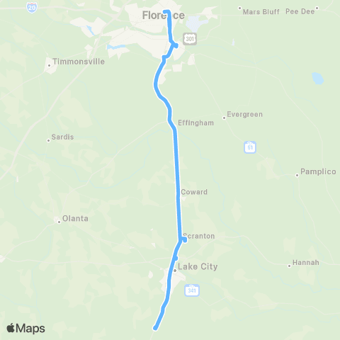 Pee Dee RTA Black River Run map