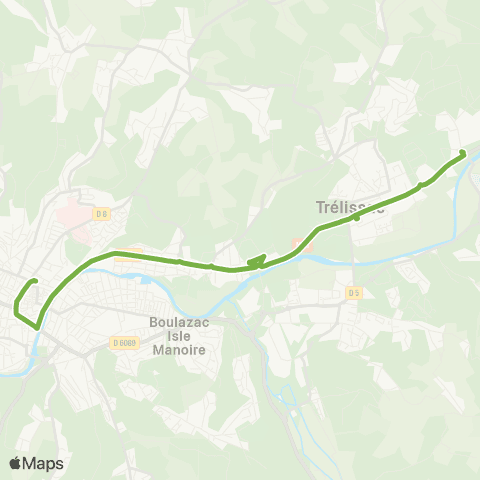 Péribus Ligne d map