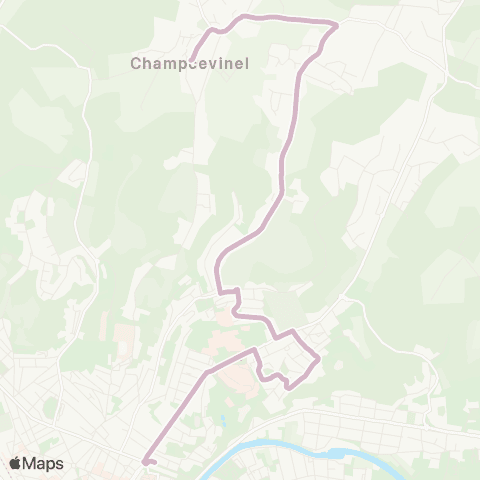 Péribus Ligne K2 map