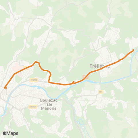 Péribus Ligne E4 map