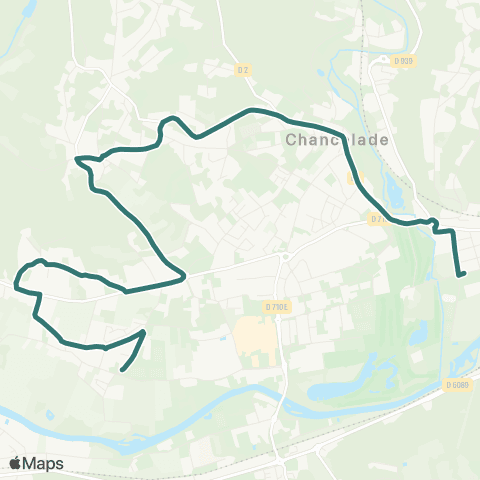 Péribus Ligne R6 map