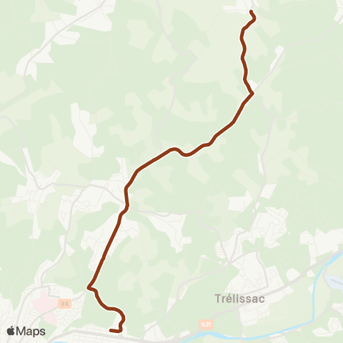 Péribus Ligne P06 map