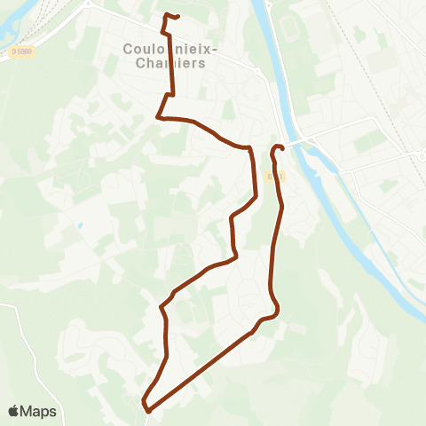 Péribus Ligne P09 map
