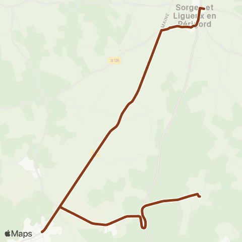 Péribus Ligne P16 map