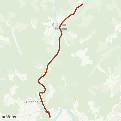 Péribus Ligne S06 map