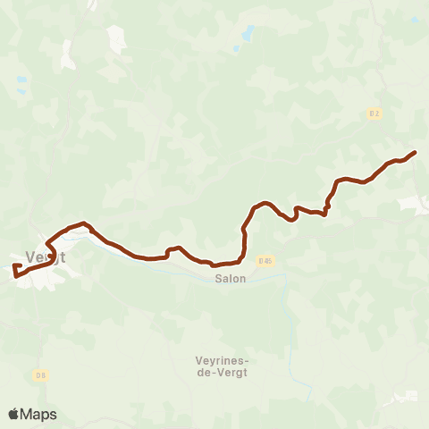 Péribus Ligne S25 map